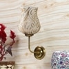 Devansh Metal Electric Wall Light in Gold Colour with Multicolor Shade Count of 1 Light