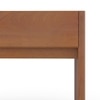 Basal Solid Wood Bedside Table In Amber Walnut Finish
