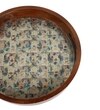 Birdcage Garden Round Wooden Tray – Vintage Floral Pattern- Small (1 Piece)