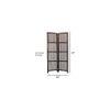 Orna Solid Wood 4 Panel Room Divider