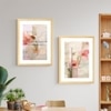 Magnolia Floral Set of 2 Framed Posters Wall Art Decor 45x60 cm