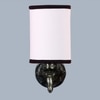 Devansh Metal Electric Wall Light in Antique Gold Colour with White & Black Shade Count of 1 Light