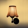 Devansh Gold Wall Mounted Lamp With Beige Jute Shade
