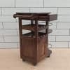 Logan Solid Wood Bar Cabinet in Walnut