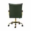 Doe Buck Marlon Modern Green Faux Leather Office Chair