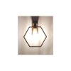 Hex Brown Solid Wood Wall Lights