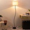 Donahue White Cotton Shade Floor Lamp