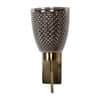 Eliante Tau Iron Wall Light With Glass In Antique Gold Colour