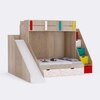 Sleep N SlideBunk Bed 6X5 Drawers On Wheels In Oak and Red Colour66