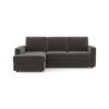 Apollo Sofa (Colour : Smoke, Cushion : Soft, Back Type : Regular, Seating Capacity : Left Aligned 2 Seater + Left Aligned Chaise + Ottoman)