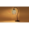 Multicolor Mosaic Glass Curvy Table lamp with Iron Base (EN21)