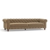 Winchester Luxe 4 Seater Fabric Sofa in Fawn Velvet Colour