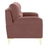 Osbert Velvet 3 Seater Sofa in Pink Color