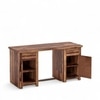 Albany Sheesham Wood Study Computer Table In Natural Teak Finish