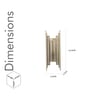 Hollis Brass and Glass Wall Light