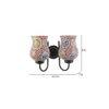 Oliver Multicolour Glass Wall Light