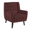 Derel Solid Wood Accent Chair in Pink Colour