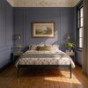 Pinner Metal Non Storage Queen Bed in Satin Black Finish