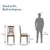 Bunai Solid Wood Dining Chair Set Of 2 In Teak Finish