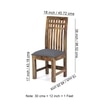 Oakmont Sheesham Wood Accent 6 Seater Dining Table Set