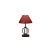 Daleyza Maroon Jute Table lamp with Iron Base