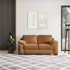 Esquel Premium 2 Seater Fabric Sofa in Ochre velvet Colour