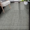 Emerald Blue Spruce Solid Hand-Tufted Wool 9X7 Feet Carpet