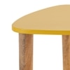 Metalsmith Solid Wood Side Table in Yellow Finish