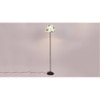 Mayah Multicolour Fabric Floor Lamp with Black Iron Base
