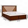 Shilp Solid Wood Comfort Queen Bed Box Storage Provincial Teak Finish Mattress 60 x 78 Inches