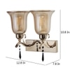 Eliante Modern Wall Lights Mild Steel & Glass Material Gold & Champaign Finish