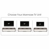 Bluewud Mannsae Engineered Wood Tvcabinet In Brown Maple & White Finish