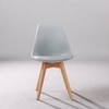 Kepler Brooks Valente Cafeteria Dining Chair in Grey Colour