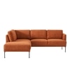 Modernelegance Wood Right Aligned 3-Seater With Upholstery Non Storage Sofa In Brown Colour