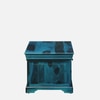 Sheesham Wood Coffee Table In Scratch Resistant Ocean Blue Finish