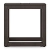 Casella Solid Wood Side Table in Mocha Walnut Finish