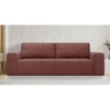 Riyab 3 Seater Fold Out Sofa Cum Bed In Pink Colour