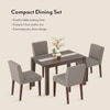 Atlas Solid Wood 6 Seater Compact Dining Table with Atlas Dining chair