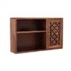Mercury Solid Wood Wall Shelf in Honey