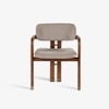 Aris Solid Wood Chair in Grey Colour