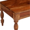 Hudson Sheesham Wood Traditional Rectangle Coffee Table In Natural Teak Finish