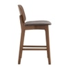 Scandinavian Cora Counter Chair Maroon Cocoa Finish