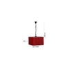 Nikolai Maroon Natural Fiber Hanging Light