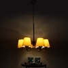 Devansh Black Wall Mounted Lamp With Beige Jute Shade