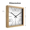 Wooden Wall Clock with 60-40-20 Index Design