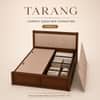 Tarang Solid Wood Compact Queen Bed Box Storage Provincial Teak Finish Mattress 60 x 72 Inches