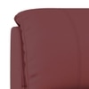 Leeroy Leather Two Seater Motorized Recliner in Red Dahlia Colour