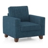 Apollo Neo 1 Seater Fabric Sofa In Indigo Blue Colour