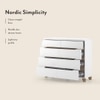 Oslo Engineered Wood Chest of 8 Drawers in White Finish
