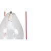 Mariana 3-Light Hanging Cluster with Cutwork Clear Glass Shade & Contrast Wire
